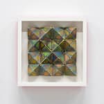 Sean Newport abstract colorful wall sculpture