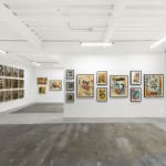 Installation view of Shepard Fairey's solo exhibition "FRACTURED" at Harman Projects, San Francisco