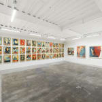 Installation view of Shepard Fairey's solo exhibition "FRACTURED" at Harman Projects, San Francisco