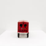 GATS character painted on a red and white toy truck