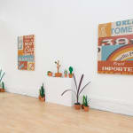Installation photo of Jeff Canham's artwork in a gallery