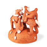 Natalia Arbelaez sculpture of figures, animals and head