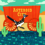 collage by Meghan Stratman inspired by "Asteroid City"