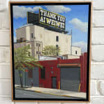 Painting by Valeri Larko of a street scape