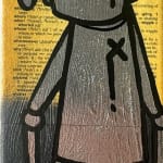grey robot with a red heart above his head