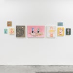 Install image of the exhibition Music Island by artist duo KeFe.