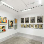 Installation view of Shepard Fairey's solo exhibition "FRACTURED" at Harman Projects, San Francisco