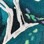 close up of tufted rug