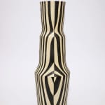 H. Bradley's vase with various patterns in black and white