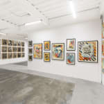 Installation view of Shepard Fairey's solo exhibition "FRACTURED" at Harman Projects, San Francisco