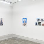 Installation view of Scott Listfield's exhibition "Extinction Stories" at Harman Projects, San Francisco. From left to right: "Duck and Cover," "Transamerica," "Megalodon," "Polar Bear," "Mammoth 2," "Triceratops 2," and "Brachiosaurus 2"