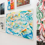 Installation image of Mike Perry's The Clouds Are Alive at Hashimoto Contemporary LA