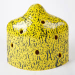 Lorien Stern ceramic yellow ghost with holes to place flowers in