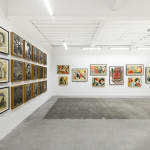 Installation view of Shepard Fairey's solo exhibition "FRACTURED" at Harman Projects, San Francisco