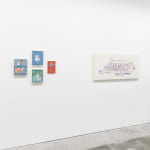 Install image of the exhibition Music Island by artist duo KeFe.