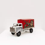 GATS character painted on a red and white toy truck