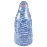 Lorien Stern's ceramic sculpture of a blue ghost with white dots