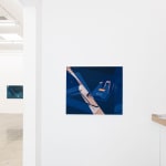 Installation view of Adrian Kay Wong's painting Alarm in the gallery