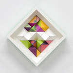 Sean Newport abstract colorful wall sculpture