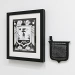 Installation view of Jeremy Fish's solo exhibition "The Moral Compass" at Harman Projects, SF. Depicted "The Frog and The Mouse."