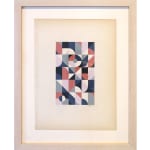 Scott Albrecht framed work on paper geometric pattern