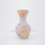 Hedy Yang vase with pink and orange clouds