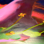 Detail view of Wild Poppies Study showing flowers detail