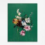 Sage Barnes Arrangement 1 on green background