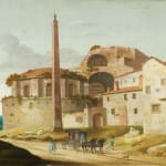 Claude Lorrain/ Claude Gellée dit Le Lorrain, Landscape with an antique mausoleum/ Paysage au mausolée antique, Circa. 1629