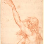 Giovanni Mannozzi, called Giovanni da San Giovanni, (Attributed to) Study of a Fate at mid-body / (Attribué à) Etude de...