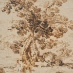 Giulio Parigi, Rocky Landscape with Trees and Temple Ruins / Paysage rocheux arboré avec les ruines d'un temple, ca. 1615
