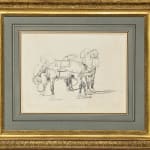 Théodore Géricault, Double-sided horse studies/ Feuille d’étude de chevaux double face, 1820-1821