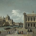 Bernardo Canal, View of the Piazzetta with the Libreria, the Entrance to the Grand Canal and Santa Maria della Salute-...