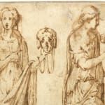 Girolamo Sellari, known as Girolamo da Carpi, (Attributed to) Apollo and Calliope (Melpomene and Polymnia on the verso) , ca....
