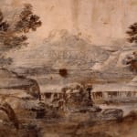 Gaspard Dughet (also known as Gaspard Poussin), Italian Landscape with Jacks Players/ Paysage aux joueurs d'osselet
