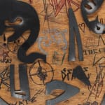 D*Face x Shepard Fairey, Tagged Signs - Unique 50/50, 2023