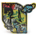 D*Face x Shepard Fairey, Tagged Signs - Unique 50/50, 2023