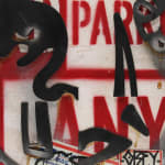 D*Face x Shepard Fairey, Tagged Signs - Unique 50/50, 2023