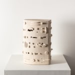 Olivia Cognet, Ivory Stoneware Side Table