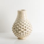 Christopher Maschinot, White Vessel with Drawn Surface