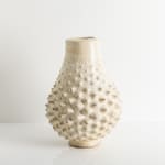Christopher Maschinot, White Vessel with Drawn Surface
