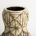 Christopher Maschinot, White Vessel with Drawn Surface