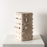 Olivia Cognet, Ivory Stoneware Side Table