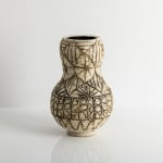Christopher Maschinot, White Vessel with Drawn Surface