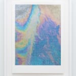 Ruth Cleland, Oil Slick with Grid 3, 2020