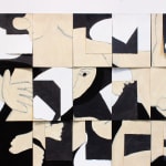 Painting of female body varying and repeating pages