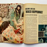 Mr. Magazine issue open to full page photograph and article on Kusama's Naked Happenings