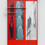 Stainless steel composition with images printed on it