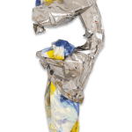 a sculpture resembling a question mark