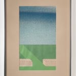 Landscape with two brick walls on each side